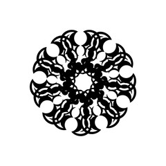 Celtics round ornament. Good for menus, tattoos, prints and postcards. Vector illustration