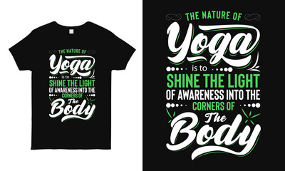 Yoga t-shirt design. International Yoga day greetings.