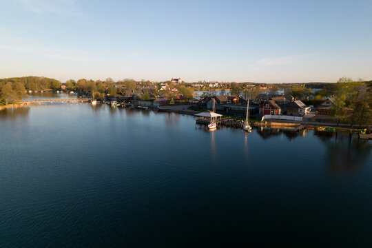 Aerial View Of Lake Shoreline