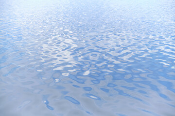 Abstract background of blue ripples of water.