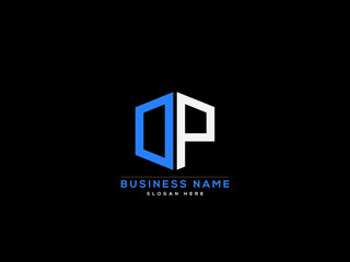 Letter DP Logo, creative dp logo icon vector for business - obrazy, fototapety, plakaty