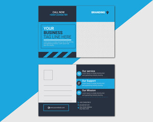 Corporate Business Modern Postcard Design Template