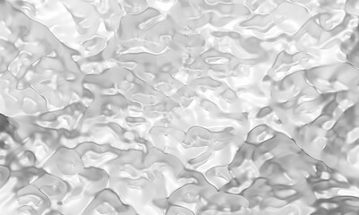 Black and white abstract background, creative liquid texture for design, 3d render