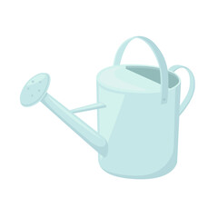 Watering Can Sign Emoji Icon Illustration. Garden Tool Vector Symbol Emoticon Design Clip Art Sign Comic Style.