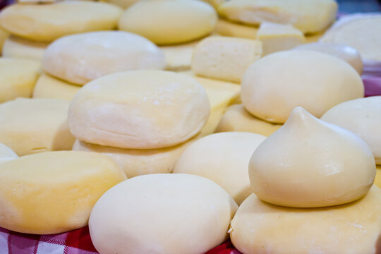 Closeup shot of tetilla cheese, traditional cheese in Galicia, Spain