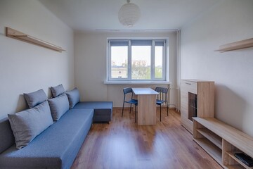 My tiny, student apartment in a small block of flats.