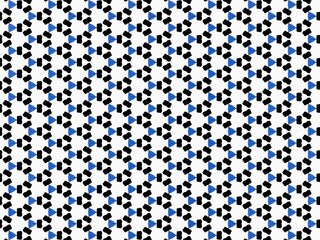 Seamless pattern with blue and black