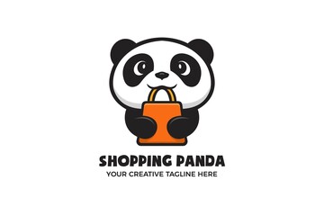 Online Shop Mascot Character Logo Template