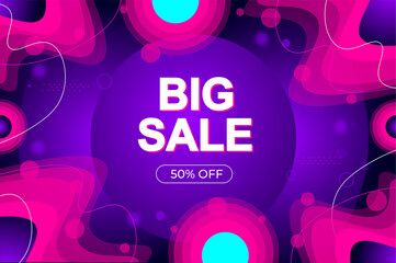 Sale banner template design, Big sale special offer. Vector illustration. Big sale background with offer vector design. new big sale background.