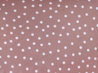 soft gentle beige fabric Polka Dot Printed Fleece 