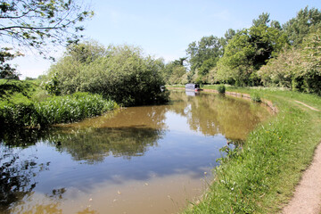 Fototapeta na wymiar A view of the Canal at Barbridge in Cheshire