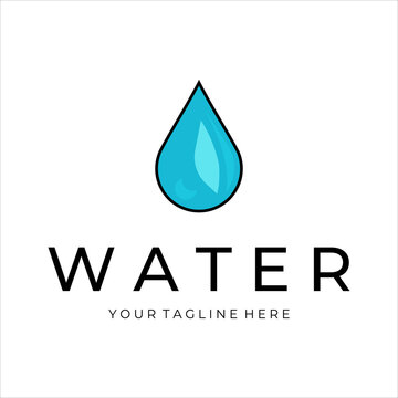 water logo vector illustration icon template design