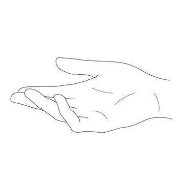 Vector illustration Boho style. Mystical, ezoteric symbol. Line art Hand