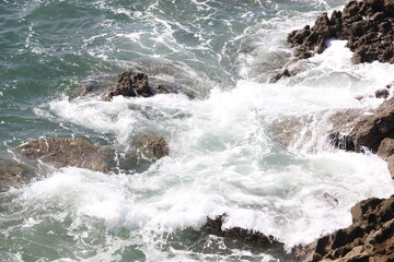 A photograph of the coast at Langland Bay, Gower Peninsula, Wales