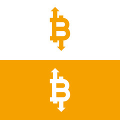 euro symbol with the dollar sign.
bitcoin symbol