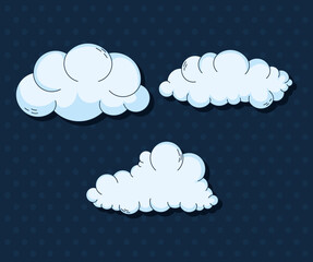 clouds icon set