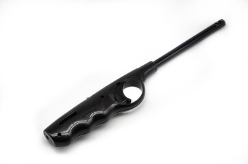 black kitchen lighter on white background, lighter concept