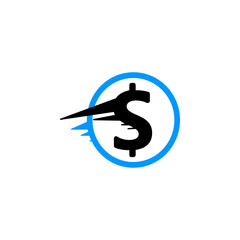 fast loan, fast cash icon vector
