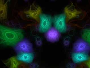 Imaginatory fractal background generated Image