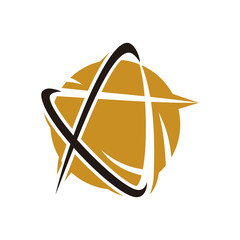 Gas and oil industrial logo design idea with oil drop and flame shape. Black and Gold logo concept for energy business. Energy resources logo layout.