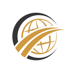 Gas and oil industrial logo design idea with oil drop and flame shape. Black and Gold logo concept for energy business. Energy resources logo layout.