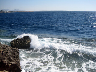 Sea waves of the Red sea      