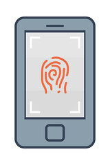 smartphone with fingerprint reader