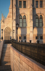 Detail of the famous Hungarian Parliament, Budapest