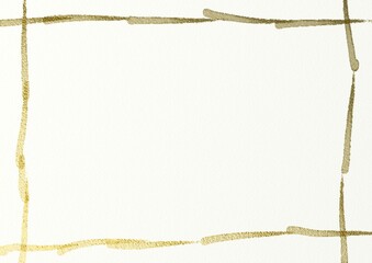 Gold metallic frame. Gold texture, Yellow metallic background