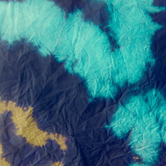 Colored Turquoise Tie Dye. Background-Logo Paint.