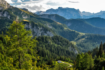 Fototapeta na wymiar view from Mt. Jenner at Berchtesgaden national park