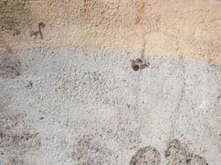 Wasted concrete wall by time.