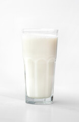 glass of milk isolated on white