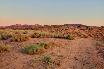 Beautiful Sunset In The Southern California Desert City Palmdale