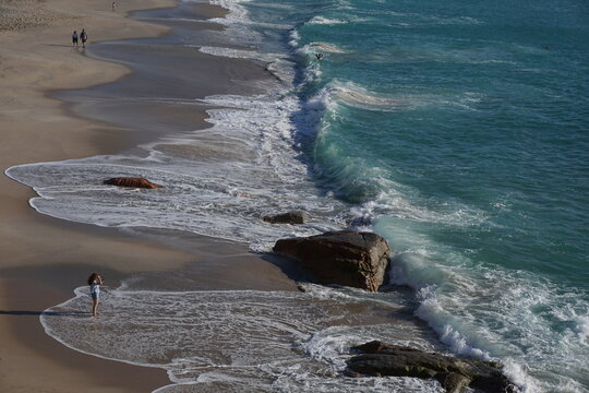 waves on the beach