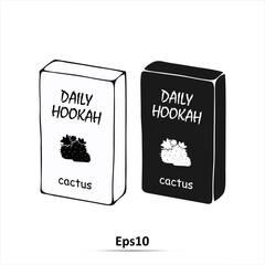 Hookah tobacco. Vector illustration. EPS10