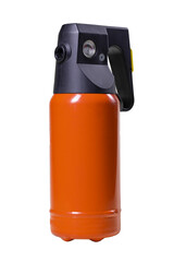 A small fire extinguisher to extinguish a fire in passenger cars. Fire accessories on the car