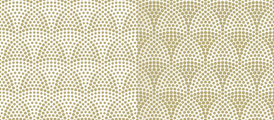 Fish scales seamless pattern. Vector monochrome illustration