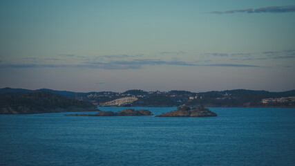 A North Sea sunset, near Kristiansand, Norway