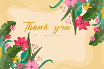 Vector illustration greeting card with floral ornament