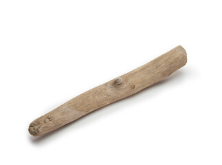 Driftwood isolated on white.