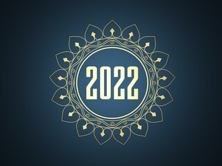 New Year 2022 Creative Design Concept - 3D Rendered Image	
