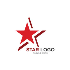 Star modern logo design. Flat vector icon illustration