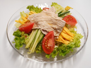 豚しゃぶの冷やし中華