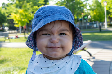 beautiful happy baby girl