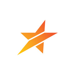 Star modern logo design. Flat vector icon illustration