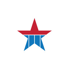 Fototapeta premium Star modern logo design. Flat vector icon illustration