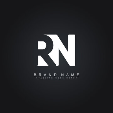 Initial Letter RN Logo - Minimal Business Logo