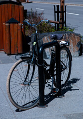 Bike parked in the bike rack