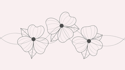 minimalist flower illustration 